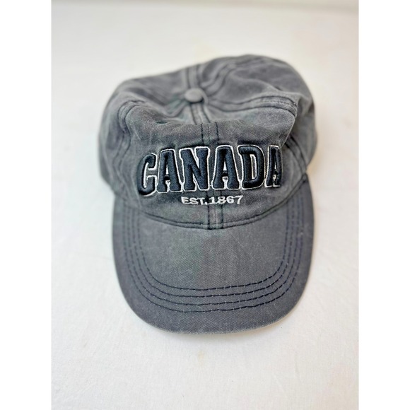 The Unbranded Brand Other - Canada EST 1867 Embroidered Dad Hat Black Adjustable Cap‎
